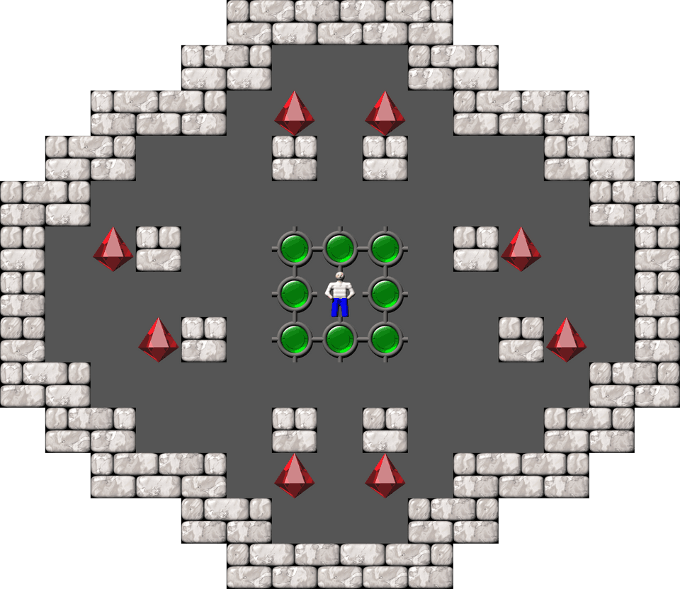 Sokoban Brian Kent's Sokoban2K level 4